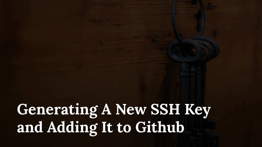 Github generate ssh key windows