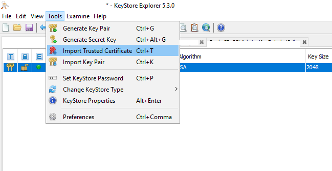 Generating Keystore From Key And Cer